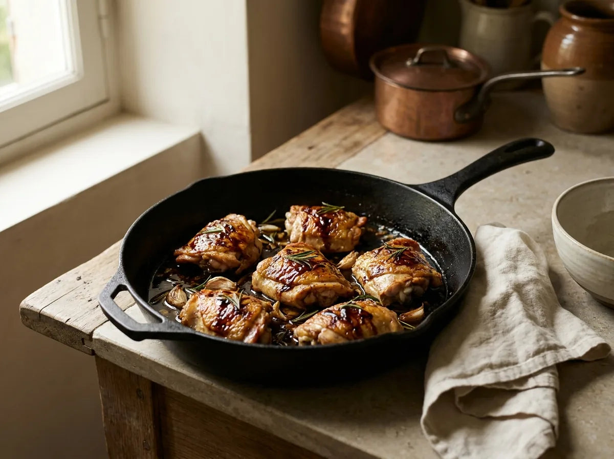 balsamic glazed chicken with rosemary