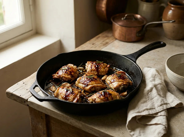 balsamic glazed chicken with rosemary