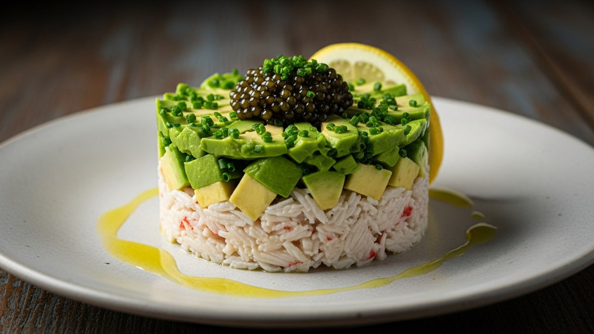 Crab Tartare with Avocado and Caviar