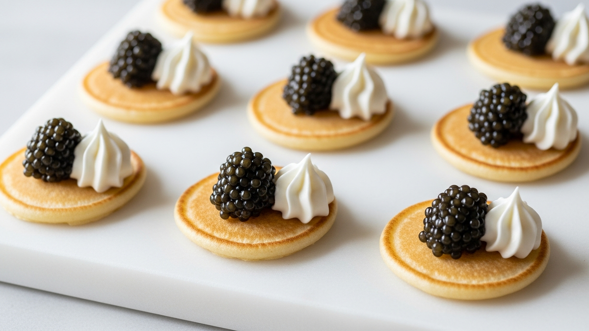 Classic Caviar Service with Blinis