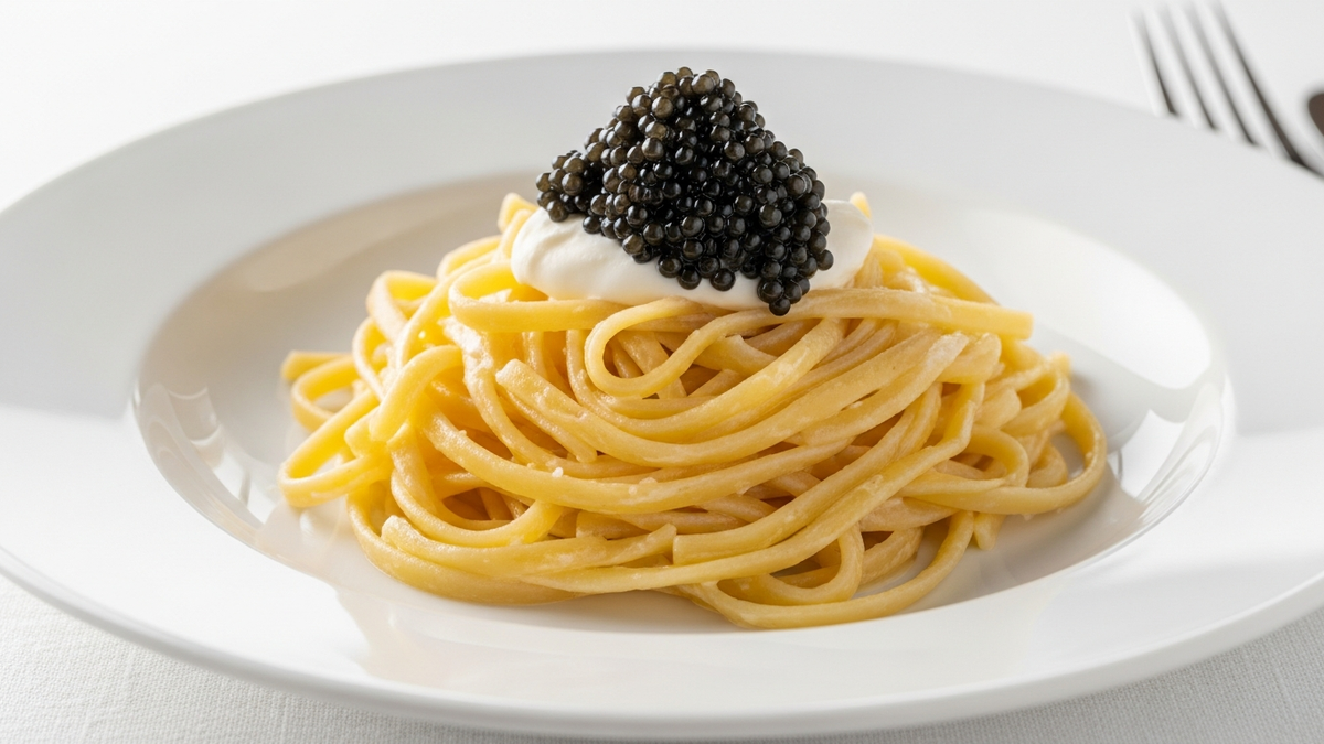 Tagliolini with Caviar & Crème Fraîche